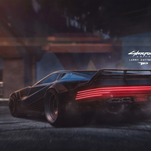 Cyberpunk 2077 Black Car Desktop Wallpaper