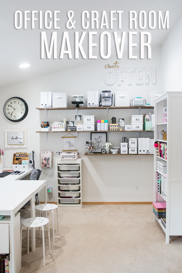 Office and Craft Room Makeover by @Jennifer Evans for @Heidi Swapp