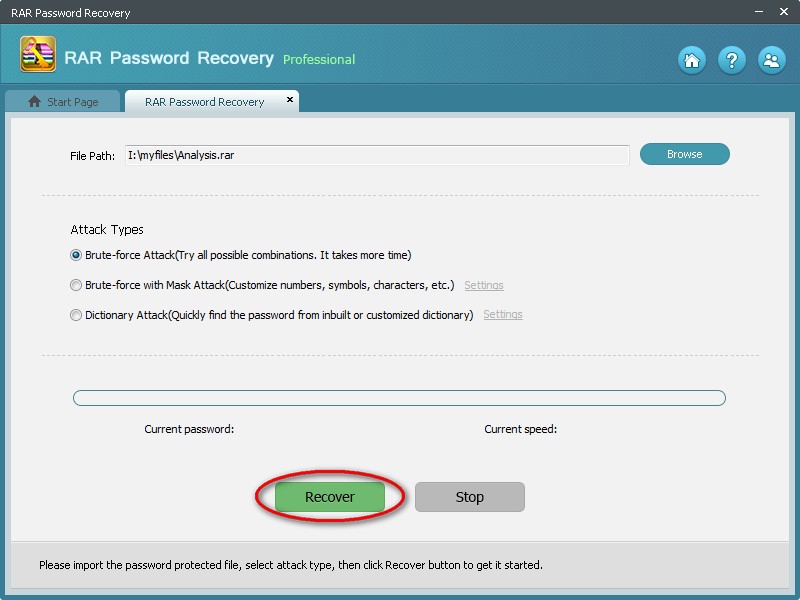 RAR Password Recovery