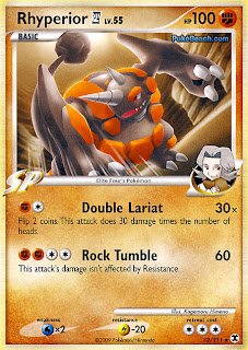 Rhyperior 4 Pokemon Card Rising Rivals set