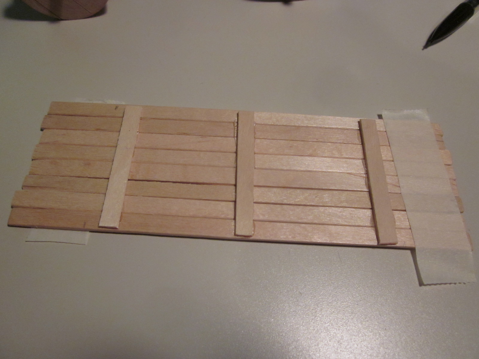 Wooden boards using lollipop sticks for Field Battery bases :  r/TheAstraMilitarum