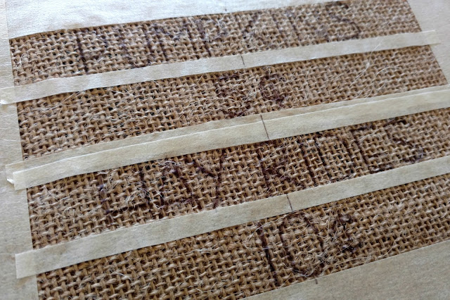 This is a fun and easy DIY burlap sign for fall.  Easy to personalize and make your own!