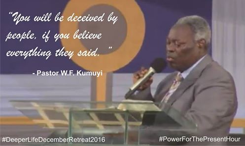 Powerful #Quotes From Pastor W.F. Kumuyi During December Retreat 2016