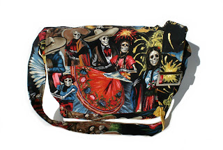 san marcos celebration cool and trendy punk rock diaper bag by Baby Rebellion