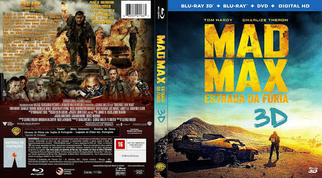 Capa Bluray Mad Max Estrada Da Fúria 3D