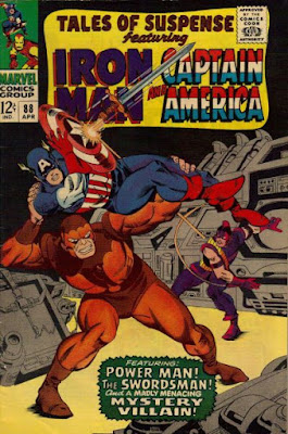 Tales of Suspense #88. Captain America vs Swordsman and Power Man