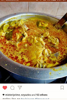 Gulai Ayam Daun Limau Purut, Ayam Masak Gulai Limau Purut