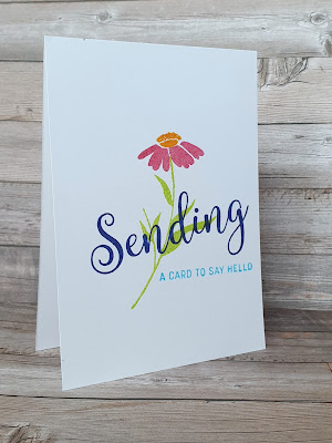 Sending Smiles stampin up simple stamping easy card making