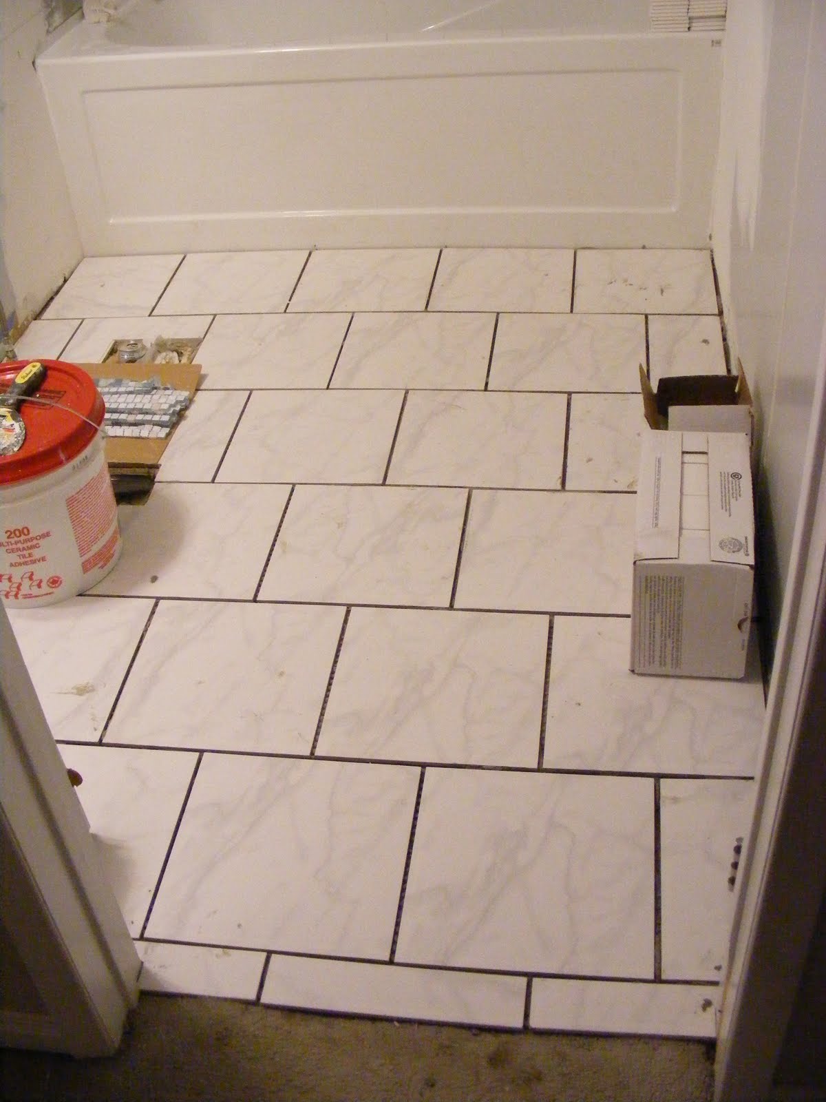 bathroom tile flooring But as beautiful as the floor is, the real piece de resistance is 