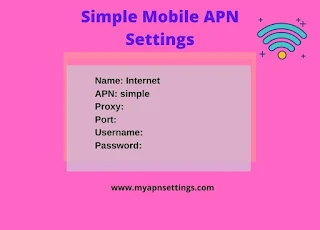 Simple Mobile APN Settings