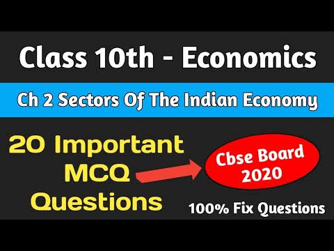 Sectors of Indian Economy Mcq