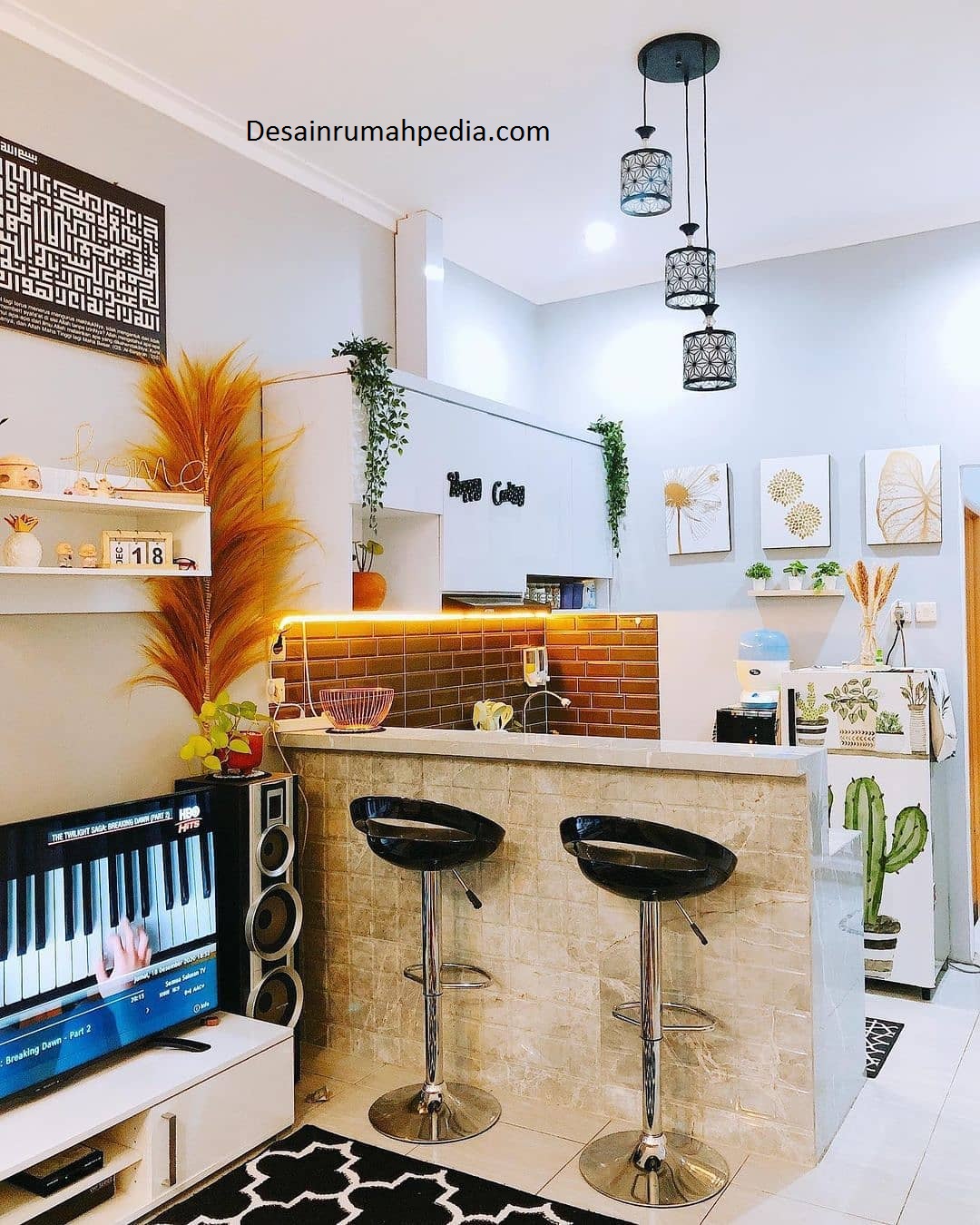 Boleh Dicontoh Inspirasi Desain Dapur Ala Cafe Desainrumahpediacom Inspirasi Desain Rumah Minimalis Modern