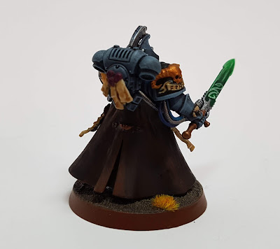 Primaris Librarian as Space Wolves Rune Priest.