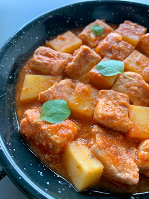 MAGRO DE CERDO CON TOMATE. Receta TOPADENTRO en OLLA LENTA