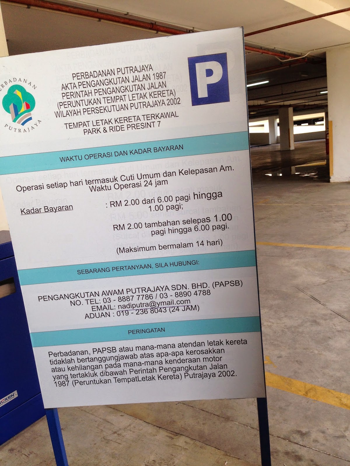 klia2 parking rate 2019