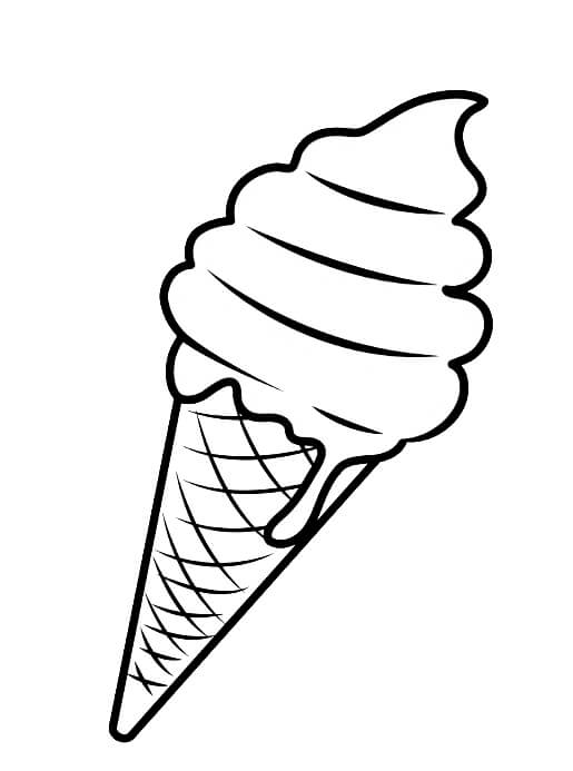 coloring page ice cream