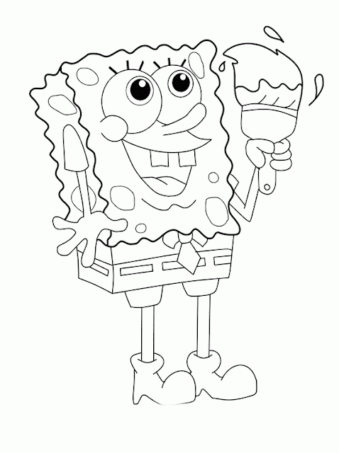 spongebob printable coloring book