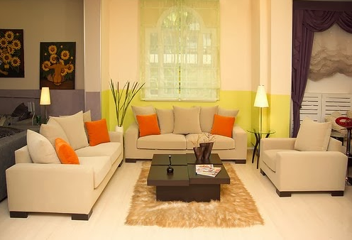 Tata ruang tamu minimalis sofa