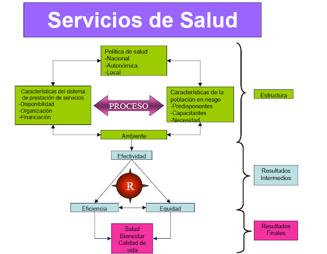 Esquema-resumen de la estructura de un Sistema de Salud