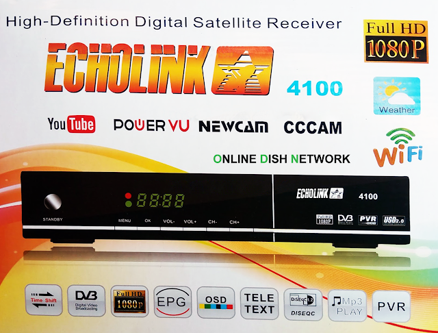 Echolink 4100 HD Receiver Auto Roll Powervu  Software