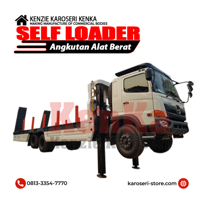 Harga Truck HINO dan Karoseri Self Loader Daerah Papua