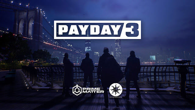 payday 3 logo reveal 2023 release window pd3 upcoming first-person co-op shooter overkill software starbreeze studios prime matter pc steam linux playstation ps5 xbox series x xsx