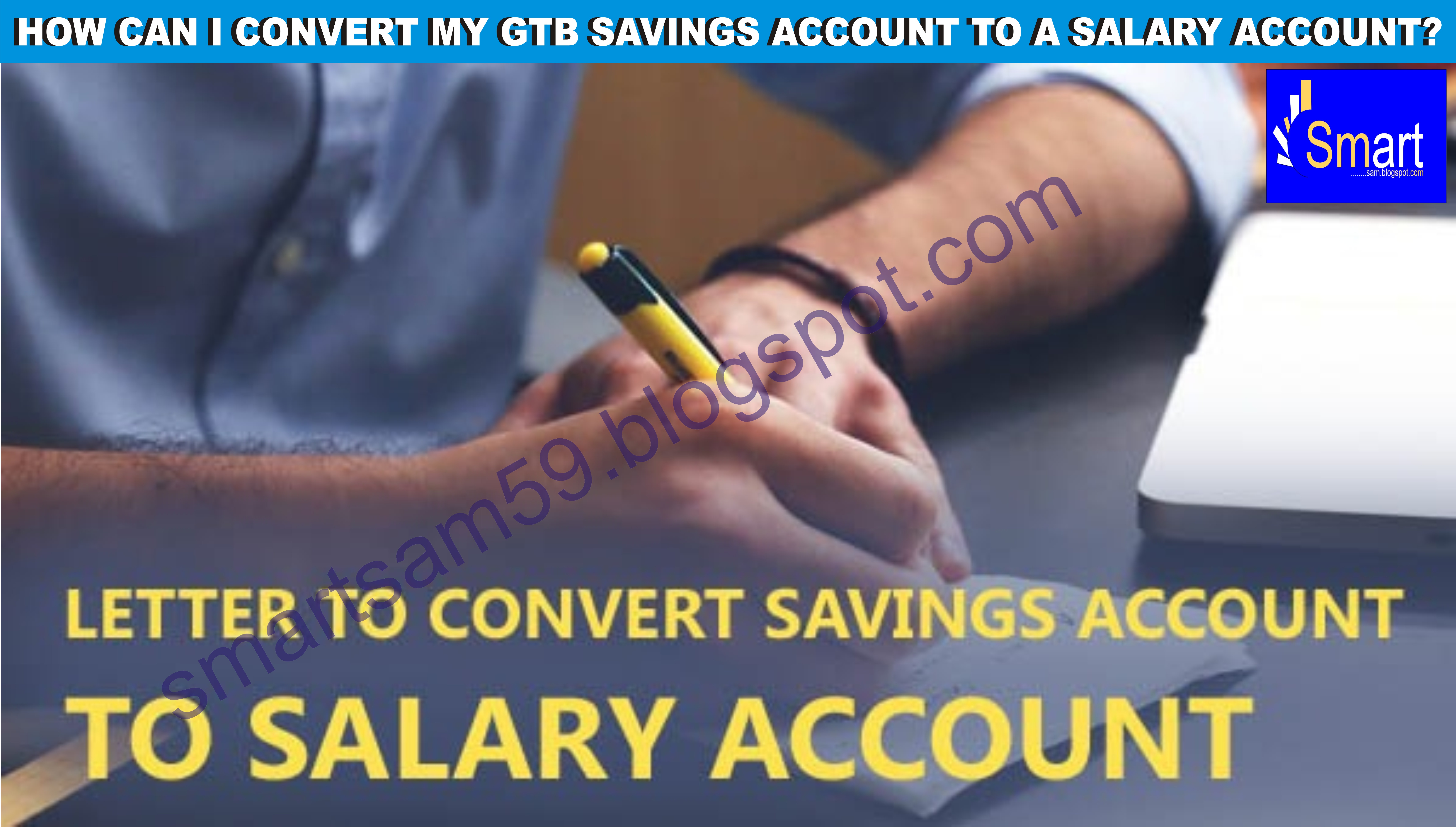 How can I convert my GTB savings account to a salary account?