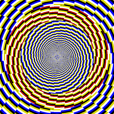 Colorful Ring Approaching Illusion