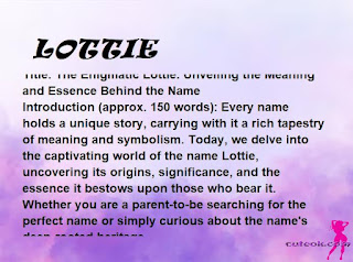 meaning of the name "LOTTIE"