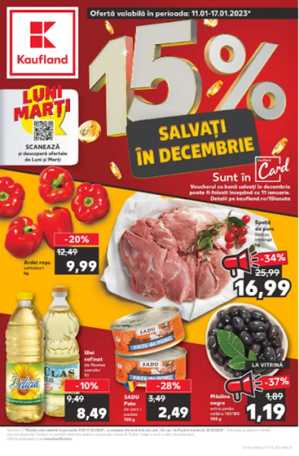 Kaufland Promotii + Catalog - Brosura 11-17.01 2023 → Tombola de ECONOMISIRE