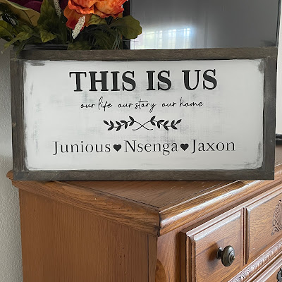 Wood Sign using Cricut and Heat Transfer Vinyl