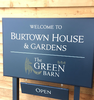 Welcome sign at Burtown House