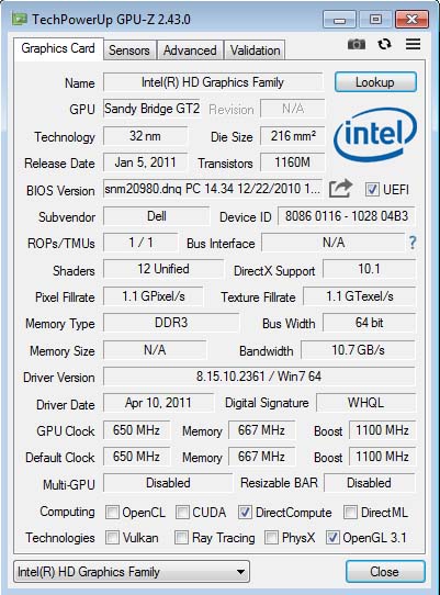 Download GPU-Z - Kiểm tra thông tin card đồ họa GPU b