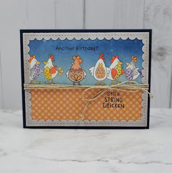 Another birthday? by Vanessa features Cluck by Newton's Nook Designs; #inkypaws, #newtonsnook, #cardmaking,