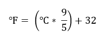 Celsius to Fahrenheit conversion formula