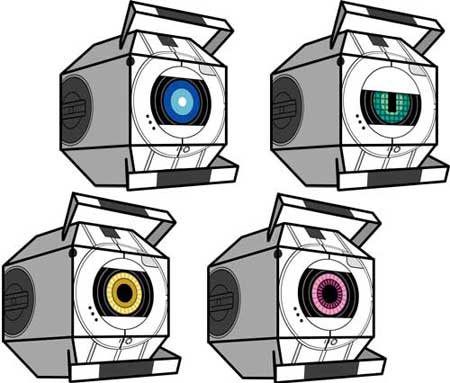Portal 2 Personality Sphere Papercraft