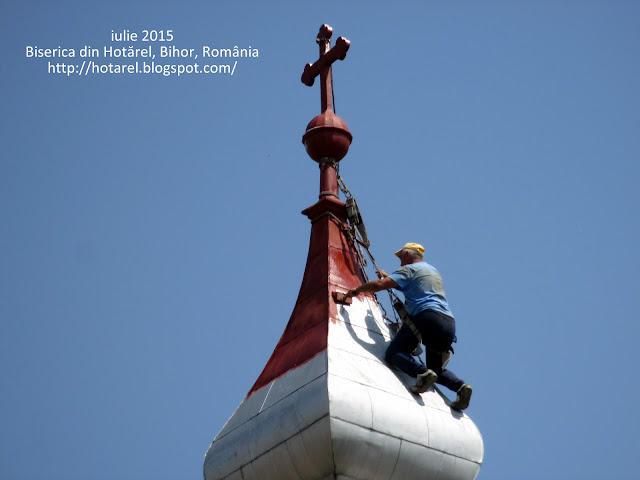 Biserica din Hotarel, Bihor, Romania iulie 2015 ; satul Hotarel comuna Lunca judetul Bihor Romania