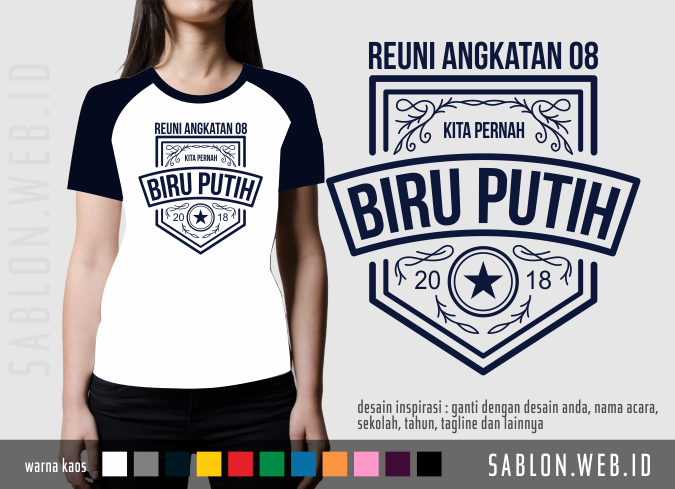 18 Contoh  Desain  Sablon Kaos  Reuni Alumni  Kelas Angkatan 