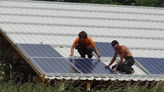 Installing Solar PV Panels near Leipzig - Germany