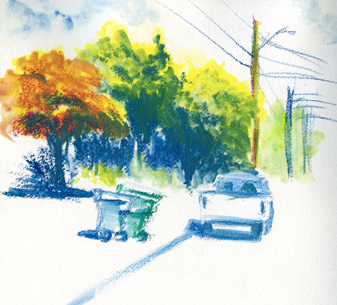 Fueled by Clouds & Coffee: Messing Around With Inktense Pan Paints