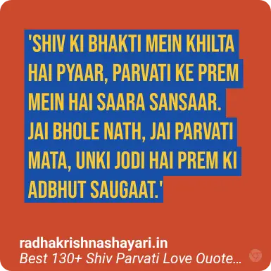 Top Shiv Parvati Love Quotes Hindi