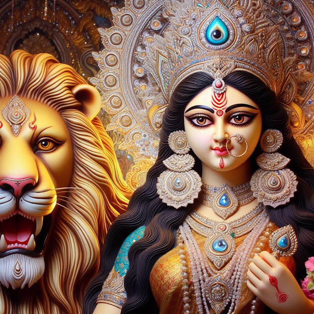 blessings of Goddess Durga into your life during this auspicious time of the year. Join us in celebrating the power and grace of the Divine Goddess during Navratri. Jai Maa Durga!