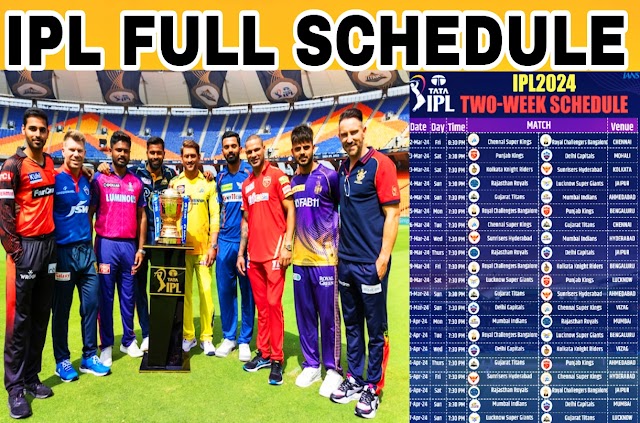 IPL Schedule Match Dates, Stadium, Venues, Teams.