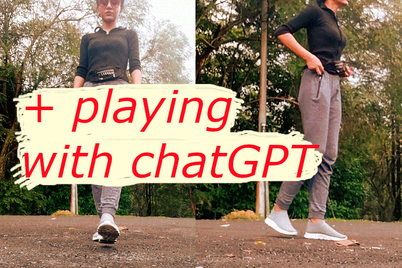 Conversing with chatGPT + monsoon walking OOTD