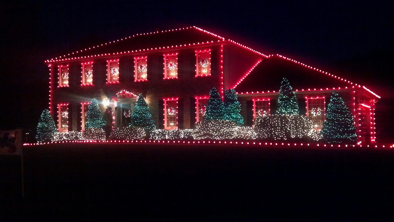 Christmas Lights on House