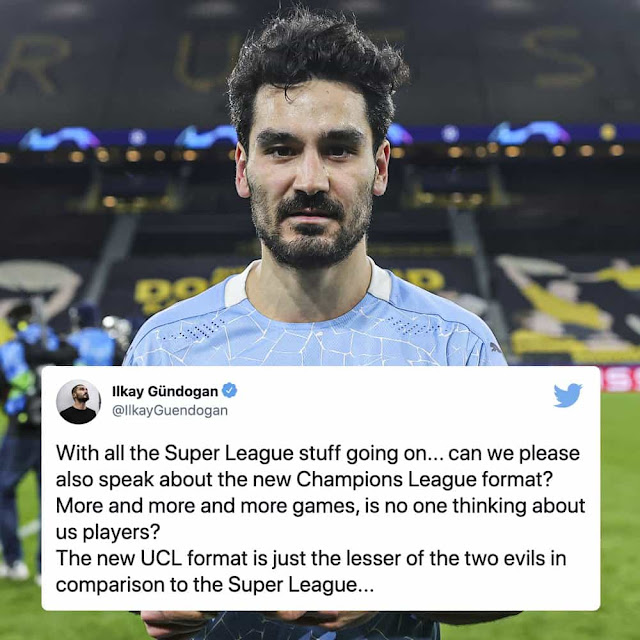 IIkay Gundogan's word against ESL and new format of Champions League