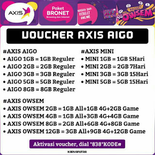 voucher internet Aigo Owsem dari AXIS