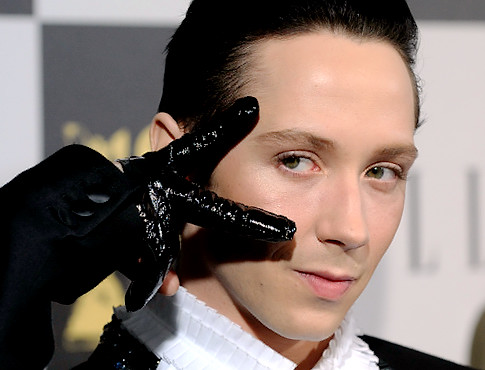 johnny weir swan. Johnny Weir looks like this: