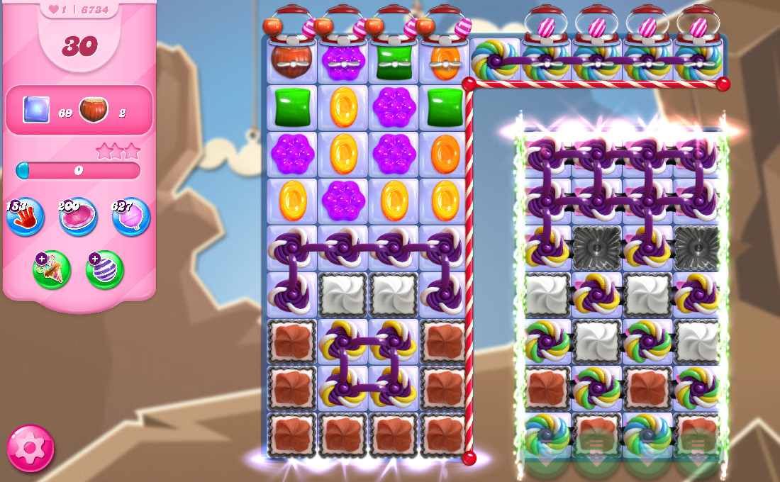 Candy Crush Saga level 6734