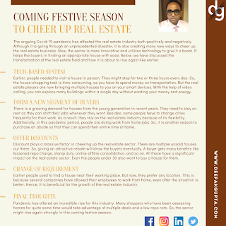 Coming Festive season to cheer up Real Estate